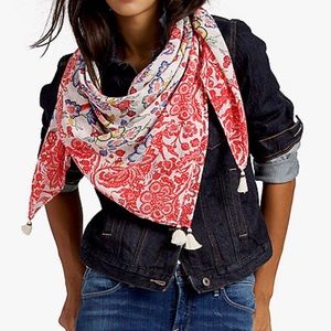 Lucky Brand Silk Daisen Floral Scarf
